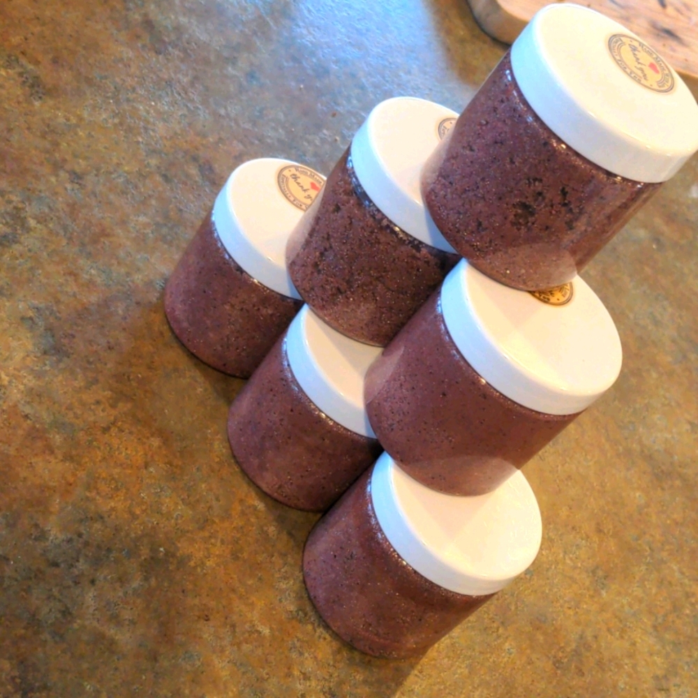 All natural coconut and coffee body scrub